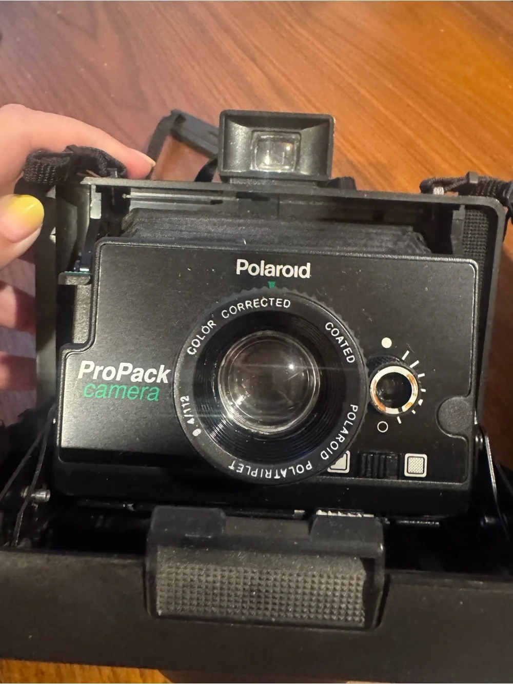 Vintage Polaroid ProPack Instant Camera with Detachable ProFlash & grip